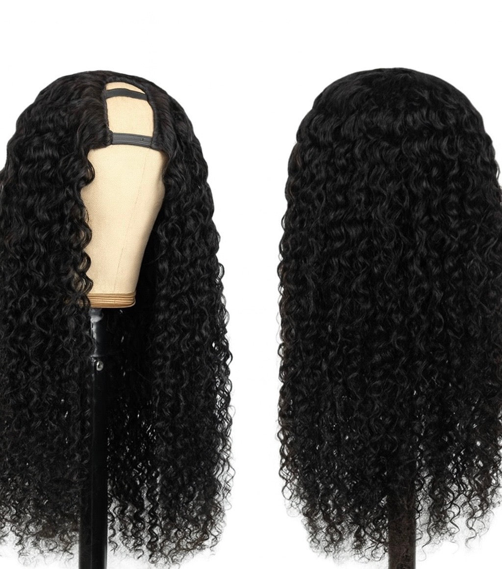 U Part Burmese Curly Wig
