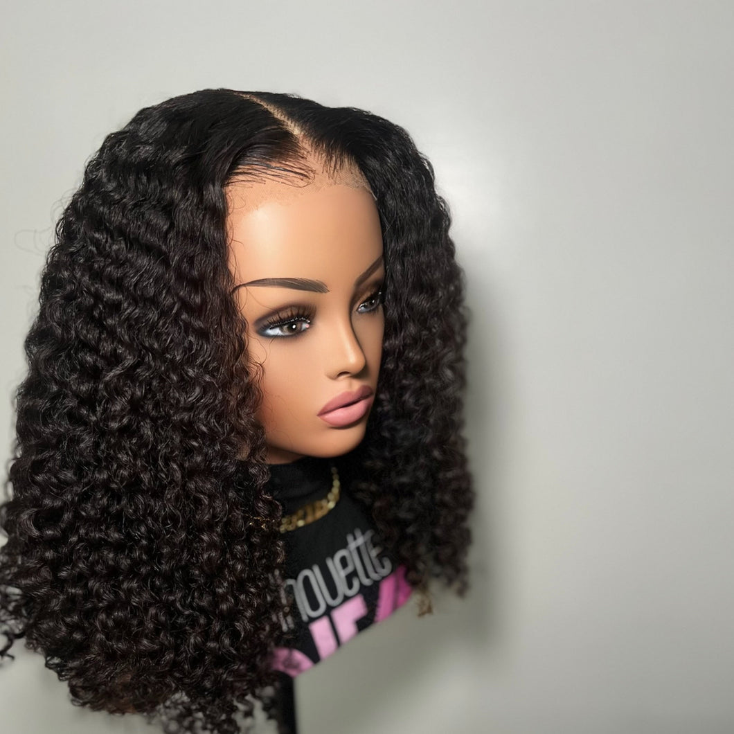 HD Closure Burmese Curly Wig